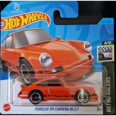 Hot Wheels Porsche 911 Carrera RS 2.7 Orange 125/250 HW Retro Racers 8/10