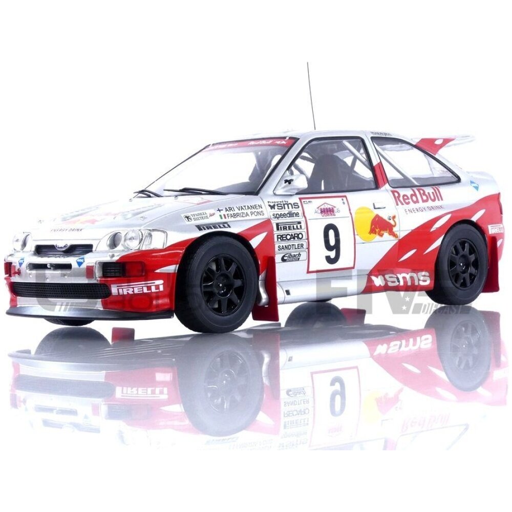 PRE-ORD3R IXO Models 1/18 1994 Ford Escort RS Cosworth #9 Red Bull Rally WM Rally Acropolis Vata...