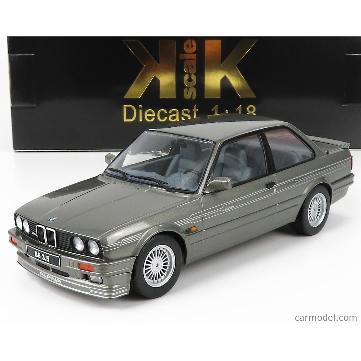 KK Scale Modeliukas 1/18 1988 BMW Alpina B6 3.5 E30, grey metallic KK Scale Modeliukas 1/18 1988 BMW Alpina B6 3.5 E30, grey metallic