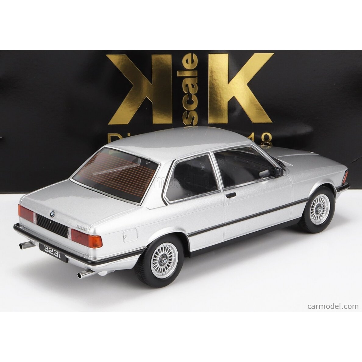 PRE-ORD3R KK Scale Modeliukas 1/18 1978 BMW 323i E21, silver PRE-ORD3R KK Scale Modeliukas 1/18 1978 BMW 323i E21, silver