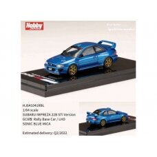 PRE-ORD3R Hobby Japan Modeliukas LHD Subaru Impreza 22B STi Version (GC8) *Rally Base Car*, blue