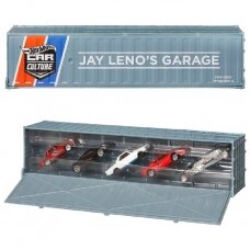 Hot Wheels Modeliukai konteineryje Jay leno’s garage case pack- Leno Tank,Mercedes,McLaren,Lamborghini (yra sandėlyje)
