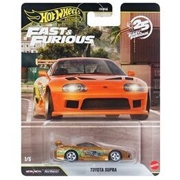 PRE-ORDER Hot Wheels Premium 25 Years of Fast & Furious 2026 Modeliukas Toyota Supra, Orange gold PRE-ORDER Hot Wheels Premium 25 Years of Fast & Furious 2026 Modeliukas Toyota Supra, Orange gold
