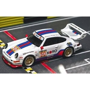 Tarmac Works Modeliukas Porsche 911 Turbo S LM GT #50 1995 24H Le Mans, white/blue/red