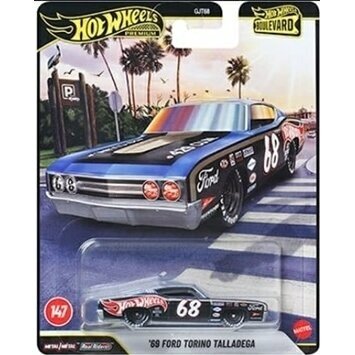 Hot Wheels Premium Boulevard series 146-150 Modeliukas 1969 Ford Torino Talladega Black (yra Sandėlyje)