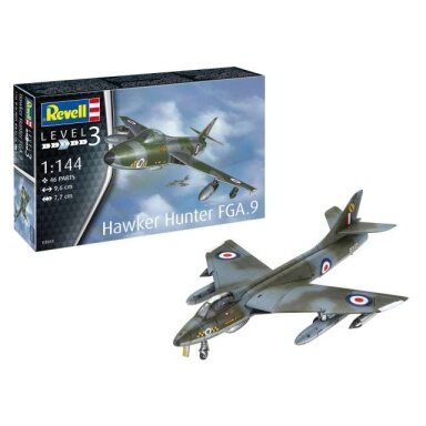 PRE-ORD3R Revell - Germany 1/144 Hawker Hunter FGA.9, Level 4, plastic modelkit