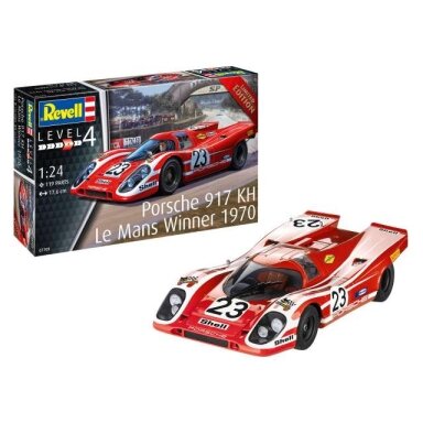 PRE-ORD3R Revell - Germany 1/24 Porsche 917KH Le Mans Winner 1970, Level 4, plastic modelkit