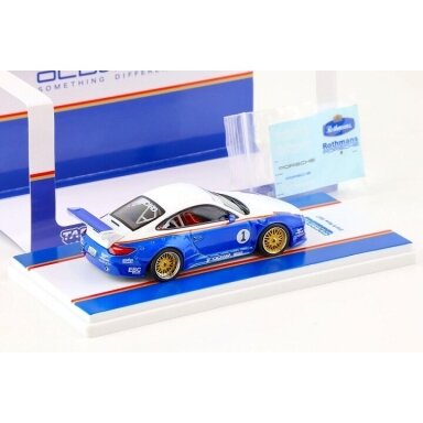 Tarmac Works Modeliukas 1/43 Old & New 997 #1, blue/white Tarmac Works Modeliukas 1/43 Old & New 997 #1, blue/white