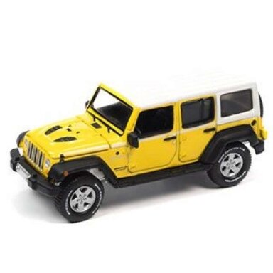 PRE-ORD3R Auto World Modeliukas 2017 Jeep Wrangler Chief Edition, Acid Yellow with White Roof & White Side Stripe PRE-ORD3R Auto World Modeliukas 2017 Jeep Wrangler Chief Edition, Acid Yellow with White Roof & White Side Stripe
