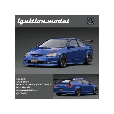 Ignition Modeliukas 1/18 Honda INTEGRA (DC5) TYPE R, blue metallic Ignition Modeliukas 1/18 Honda INTEGRA (DC5) TYPE R, blue metallic