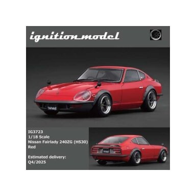 PRE-ORD3R Ignition Modeliukas 1/18 Nissan Fairlady 240ZG (HS30), red