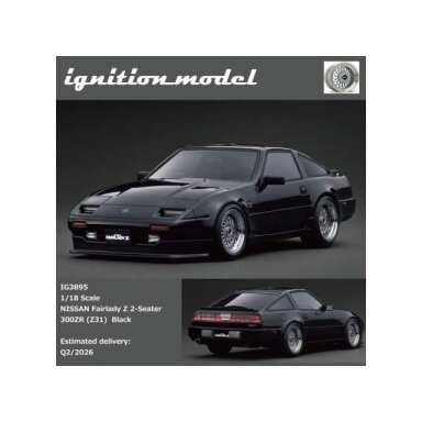 PRE-ORD3R Ignition Modeliukas 1/18 Nissan Fairlady Z 2-Seater 300ZR (Z31), black PRE-ORD3R Ignition Modeliukas 1/18 Nissan Fairlady Z 2-Seater 300ZR (Z31), black
