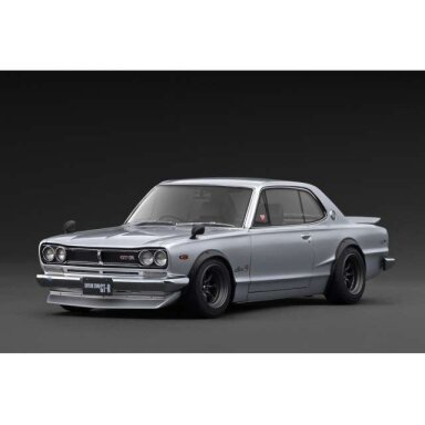 PRE-ORD3R Ignition Modeliukas 1/18 Nissan Skyline 2000 GT-R (KPGC10), silver