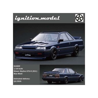 PRE-ORD3R Ignition Modeliukas 1/18 Nissan Skyline GTS-R (R31), blue black
