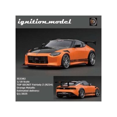 PRE-ORD3R Ignition Modeliukas 1/18 Nissan Top Secret Fairlady Z (RZ34), orange metallic PRE-ORD3R Ignition Modeliukas 1/18 Nissan Top Secret Fairlady Z (RZ34), orange metallic