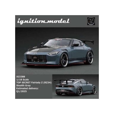 PRE-ORD3R Ignition Modeliukas 1/18 Nissan Top Secret Fairlady Z (RZ34), stealth gray PRE-ORD3R Ignition Modeliukas 1/18 Nissan Top Secret Fairlady Z (RZ34), stealth gray