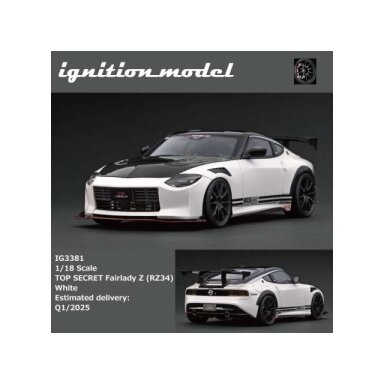 PRE-ORD3R Ignition Modeliukas 1/18 Nissan Top Secret Fairlady Z (RZ34), white PRE-ORD3R Ignition Modeliukas 1/18 Nissan Top Secret Fairlady Z (RZ34), white