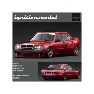 Ignition Modeliukas 1/18 PANDEM 190, red metallic
