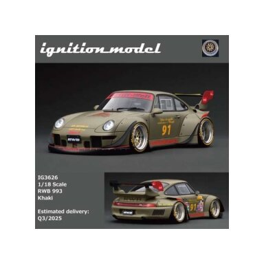 Ignition Modeliukas 1/18 RWB 993, khaki Ignition Modeliukas 1/18 RWB 993, khaki