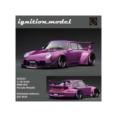 Ignition Modeliukas 1/18 RWB 993, purple matallic Ignition Modeliukas 1/18 RWB 993, purple matallic