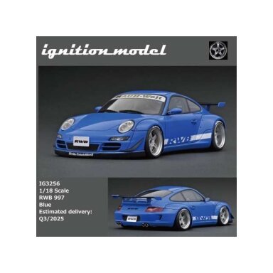 Ignition Modeliukas 1/18 RWB 997, blue Ignition Modeliukas 1/18 RWB 997, blue