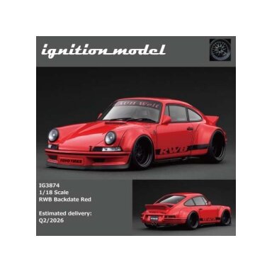 PRE-ORD3R Ignition Modeliukas 1/18 RWB Backdate, red PRE-ORD3R Ignition Modeliukas 1/18 RWB Backdate, red