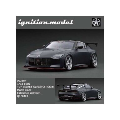 PRE-ORD3R Ignition Modeliukas 1/18 TOP SECRET Fairlady Z (RZ34), matte black PRE-ORD3R Ignition Modeliukas 1/18 TOP SECRET Fairlady Z (RZ34), matte black