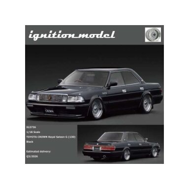 PRE-ORD3R Ignition Modeliukas 1/18 Toyota Crown Royal Saloon G (130), black PRE-ORD3R Ignition Modeliukas 1/18 Toyota Crown Royal Saloon G (130), black