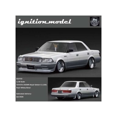 PRE-ORD3R Ignition Modeliukas 1/18 Toyota Crown Royal Saloon G (130) , pearl white/silver PRE-ORD3R Ignition Modeliukas 1/18 Toyota Crown Royal Saloon G (130) , pearl white/silver