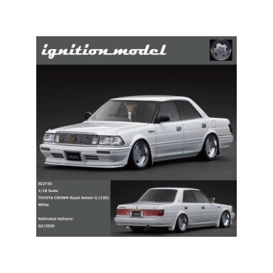 PRE-ORD3R Ignition Modeliukas 1/18 Toyota Crown Royal Saloon G (130), white PRE-ORD3R Ignition Modeliukas 1/18 Toyota Crown Royal Saloon G (130), white