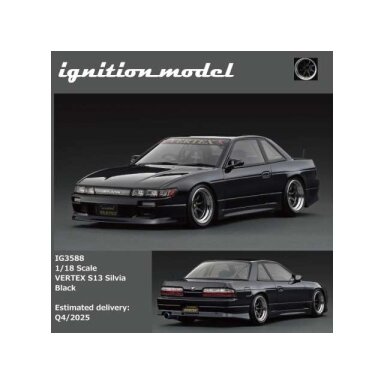 PRE-ORD3R Ignition Modeliukas 1/18 VERTEX S13 Silvia, black