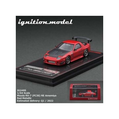Ignition Modeliukas 1/64 Mazda RX-7 (FC3S) RE Amemiya, red metallic Ignition Modeliukas 1/64 Mazda RX-7 (FC3S) RE Amemiya, red metallic