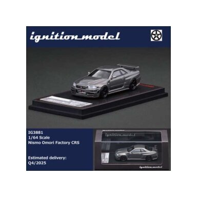 Ignition Modeliukas 1/64 Nismo Omori Factory CRS, grey (yra Sandėlyje) Ignition Modeliukas 1/64 Nismo Omori Factory CRS, grey (yra Sandėlyje)