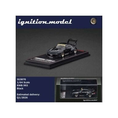 Ignition Modeliukas 1/64 RWB 993, black (yra Sandėlyje) Ignition Modeliukas 1/64 RWB 993, black (yra Sandėlyje)