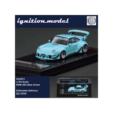 Ignition Modeliukas 1/64 RWB 993, blue-green Ignition Modeliukas 1/64 RWB 993, blue-green