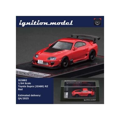 Ignition Modeliukas 1/64 Toyota Supra (JZA80) RZ, red Ignition Modeliukas 1/64 Toyota Supra (JZA80) RZ, red