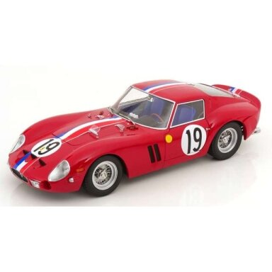 PRE-ORD3R KK - Scale 1/12 1962 Ferrari 250 GTO #19 2nd Le Mans, red