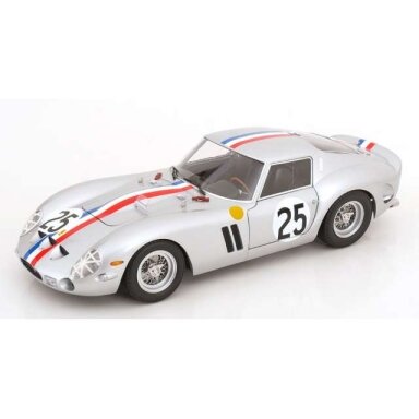 PRE-ORD3R KK - Scale 1/12 1963 Ferrari 250 GTO #25 Dumay/Dernier Le Mans, silver/red/white