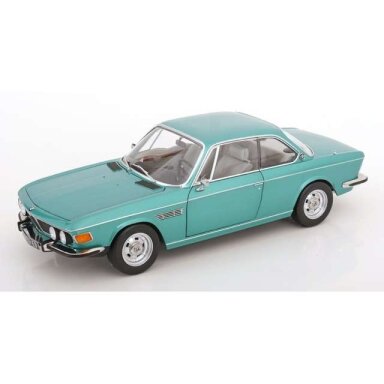 PRE-ORD3R KK - Scale 1/12 1971 BMW 3.0 CSI E9, turquoise-metallic with aluminium rims