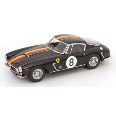 PRE-ORD3R KK - Scale 1/18 1960 Ferrari 250 GT SWB #8 Seidel/Mairesse Goodwood, black/yellow/red/orange
