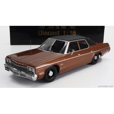 PRE-ORD3R KK Scale 1/18 1974 Dodge Monaco, vinyl roof brown/black