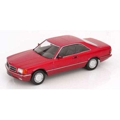 PRE-ORD3R KK - Scale 1/18 1985 Mercedes 500 SEC C126, red