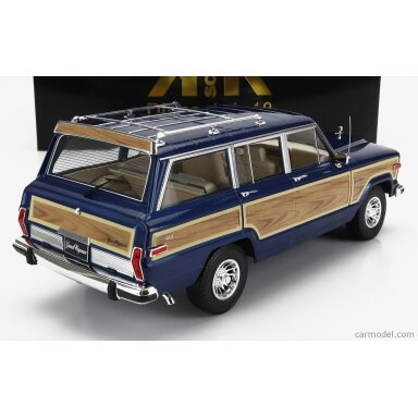 PRE-ORD3R KK Scale 1/18 1989 Jeep Grand Wagoneer, blue/wood