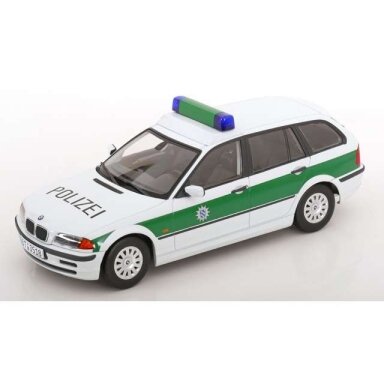 PRE-ORD3R KK - Scale 1/18 1999 BMW 3 series E46 Touring *German Polizei*, white/green