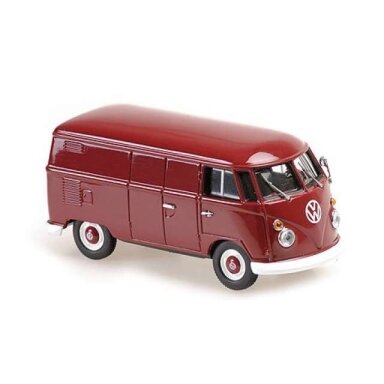 PRE-ORD3R Maxichamps 1/43 1963 Volkswagen T1 Kastenwagen, dark red