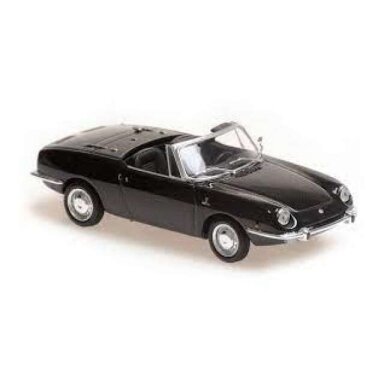 PRE-ORD3R Maxichamps 1/43 1968 Fiat 850 Sport Spider, black