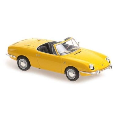 PRE-ORD3R Maxichamps 1/43 1968 Fiat 850 Sport Spider, yellow