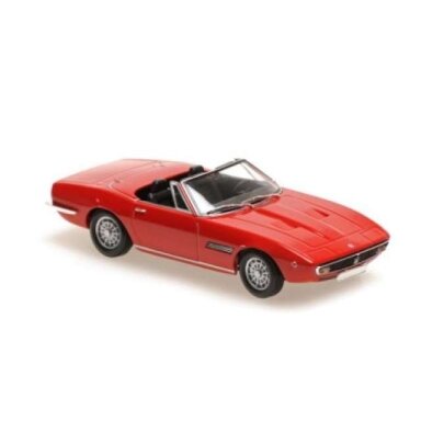 PRE-ORD3R Maxichamps 1/43 1969 Maserati Ghibli Spyder, red