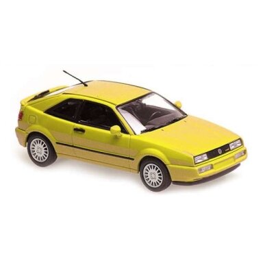 PRE-ORD3R Maxichamps 1/43 1990 Volkswagen Corrado, yellow