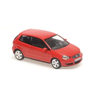 Maxichamps Modeliukas 1/43 2005 Volkswagen Polo, red Maxichamps Modeliukas 1/43 2005 Volkswagen Polo, red